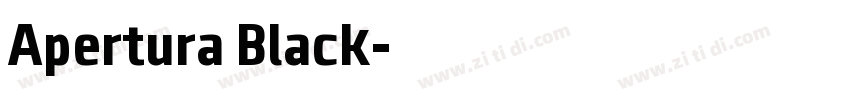 Apertura Black字体转换